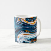 Flüssigkunsttextur. Hintergrund mit abstrakter Mis Kaffeetasse (VorderseiteRechts)