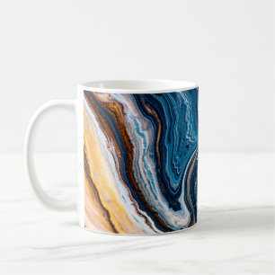 Flüssigkunsttextur. Hintergrund mit abstrakter Mis Kaffeetasse