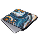 Flüssigkunsttextur. Hintergrund mit abstrakter Mis Laptopschutzhülle (Vorne Knopf)