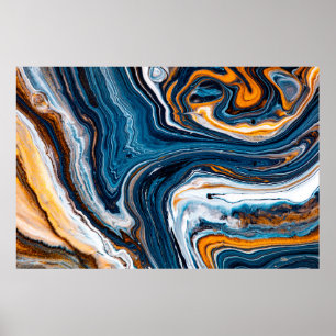 Flüssigkunsttextur. Hintergrund mit abstrakter Mis Poster
