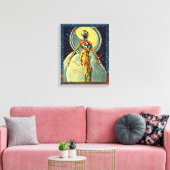 Flüssigmetall-Alien Abstrakte Himmelskunst Leinwanddruck (Insitu (Wohnzimmer))