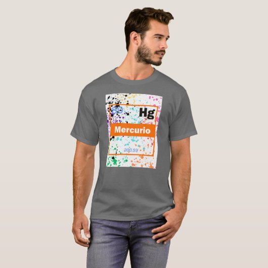 Flüssigmetallspritzer T-Shirt (Vorne ganz)