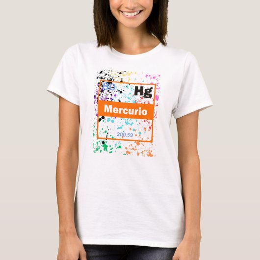 Flüssigmetallspritzer T-Shirt (Vorderseite)