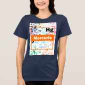 Flüssigmetallspritzer Tri-Blend Shirt (Vorderseite)