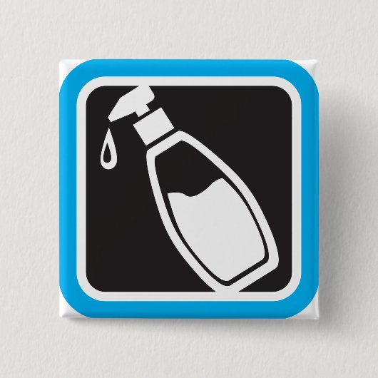 Flüssigseifenspender-Pumpflaschen-Symbol Button (Vorderseite)