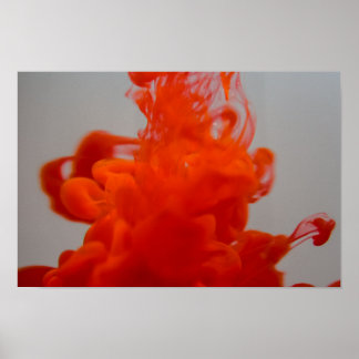 Flüssigtinte in Wasser Poster