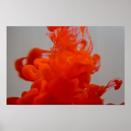 Flüssigtinte in Wasser Poster (Vorne)