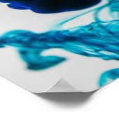 Flüssigtinte in Wasser Poster (Ecke)
