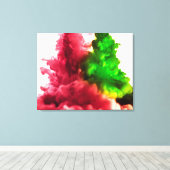 Flüssigtinte in Wasser Reihe 2 Leinwanddruck (Insitu (Holzboden))