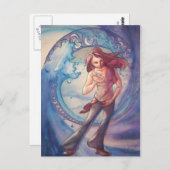 Flüssigwasserabbildung Postkarte (Vorne/Hinten)