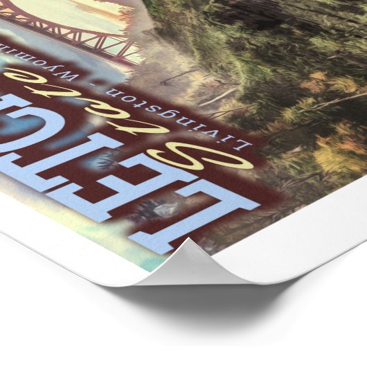 FLUSSKANOEING - LETCHWORTH STAAT PARK - NEW YORK POSTER (Ecke)