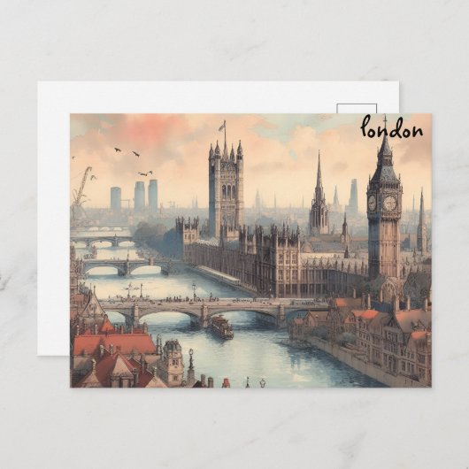 Flusskauf-Karte-Postkarten für Langdon-Massenmails Postkarte (Vorne/Hinten)