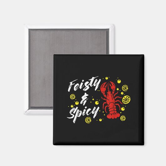 Flusskrebs Feisty Und Scy Zitronen Crawfish Frauen Magnet (Vorderseite/Rückseite)