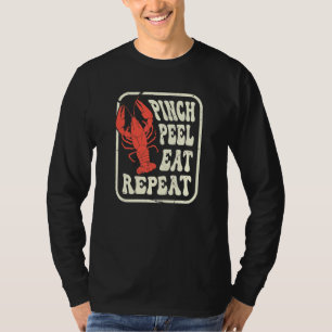 Flusskrebs zwicken schälen essen wiederholen Fluss T-Shirt