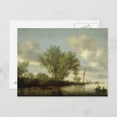 Flusslandschaft, 1645 postkarte (Vorne/Hinten)