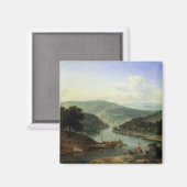 Flusslandschaft, 1697 magnet (Vorderseite/Rückseite)