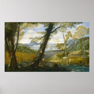 Flusslandschaft, Annibale Carracci Fine Art Poster