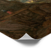 Flusslandschaft - Herman Saftleven Kunstgewerbe Poster (Ecke)