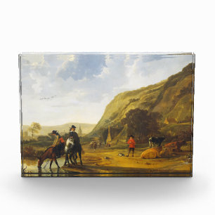 Flusslandschaft mit den Fahrern Aelbert Cuyp Fotoblock