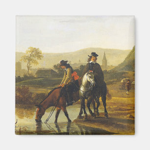 Flusslandschaft mit den Fahrern Aelbert Cuyp Magnet