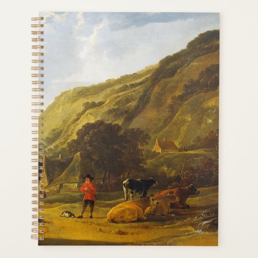 Flusslandschaft mit den Fahrern Aelbert Cuyp Planer (Vorderseite)