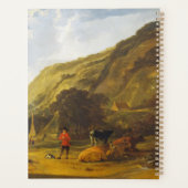 Flusslandschaft mit den Fahrern Aelbert Cuyp Planer (Rückseite)
