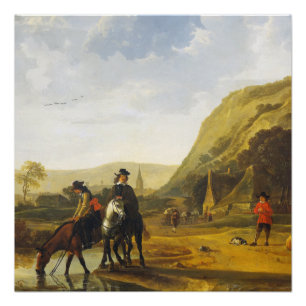 Flusslandschaft mit den Fahrern Aelbert Cuyp Poste Poster