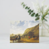 Flusslandschaft mit den Fahrern Aelbert Cuyp Postkarte (Stehend Vorderseite)
