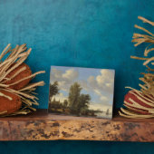 Flusslandschaft mit der Fähre, 1649 (Öl auf Leinwa Fotoplatte (Seite)