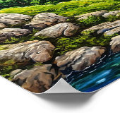 Flusslandschaft Poster (Ecke)