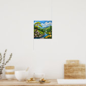 Flusslandschaft Poster (Küche)