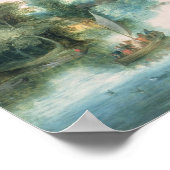 Flusslandschaft Poster (Ecke)