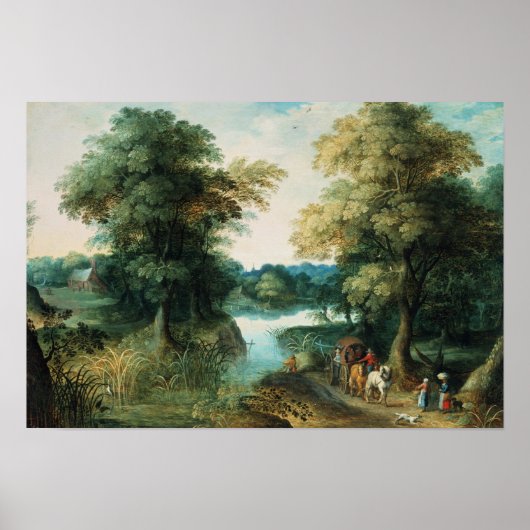Flusslandschaft Poster (Vorne)