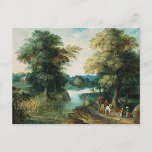 Flusslandschaft Postkarte