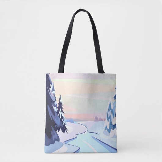 Flusslandschaft Tasche (Vorderseite)