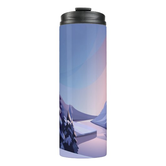 Flusslandschaft Thermosbecher (Vorderseite)