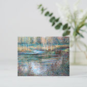 Flusslandschaft, Val-Saint-Martin von Julia Beck Postkarte (Stehend Vorderseite)