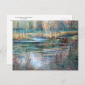 Flusslandschaft, Val-Saint-Martin von Julia Beck Postkarte (Vorne/Hinten)