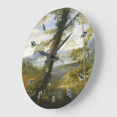 Flusslandschaft von Annibale Carracci Große Wanduhr (Winkel)