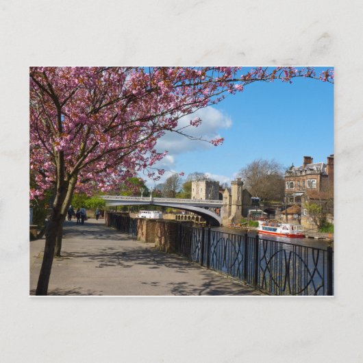 Flusslandschaft York City Postkarte (Vorderseite)