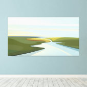 Flusslandschaften Leinwanddruck (Insitu (Holzboden))