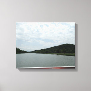 Flusslandschaftsfotografie Leinwanddruck Dekor