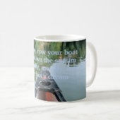 Flusslaufboot grün blau kaffeetasse (VorderseiteRechts)