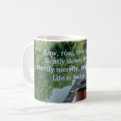 Flusslaufboot grün blau kaffeetasse (Vorderseite Links)