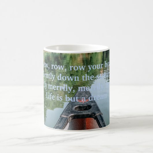 Flusslaufboot grün blau kaffeetasse (Mittel)