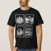 Flussleben beim Rafting T-Shirt (Vorderseite)