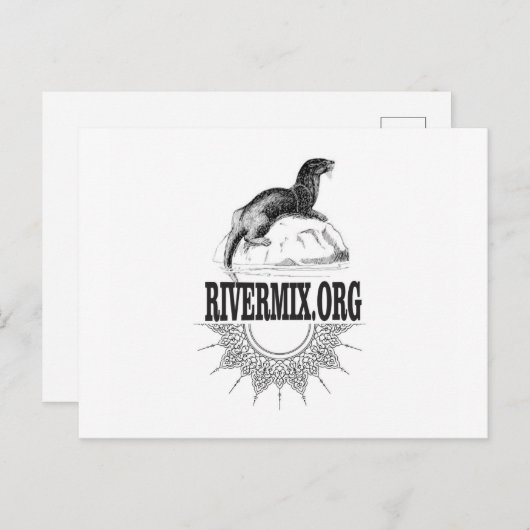 Flussmischung Postkarte (Vorne/Hinten)