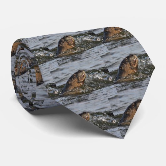 Flussotter Krawatte (Gerollt)
