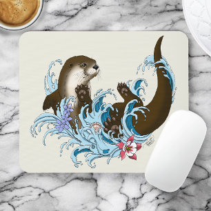 Flussotter Wasser Cute Mousepad
