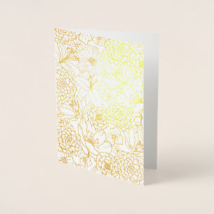 FLUSSPATTERIUM REAL GOLD FOIL DRUCKKARTE FOLIENKARTE